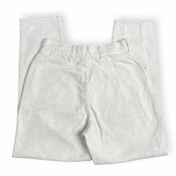 Pulse Rodeo White Polka Dot High Waisted Jeans - Picture 5 of 10
